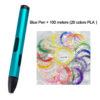 Blue Pen 100m PLA