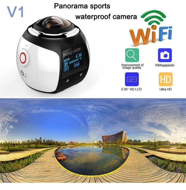 ELRVIKE 4K 360 Action Camera Wifi Mini 2448*2448 Ultra HD Mini Panorama Camera 360 Degree Sport Driving VR Camera HDV