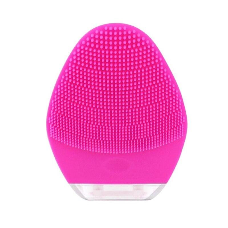 New Electric Facial Cleansing Brush Silicone Sonic Vibration Mini Cleaner Deep Pore Cleaning Skin Massage face brush cleansing