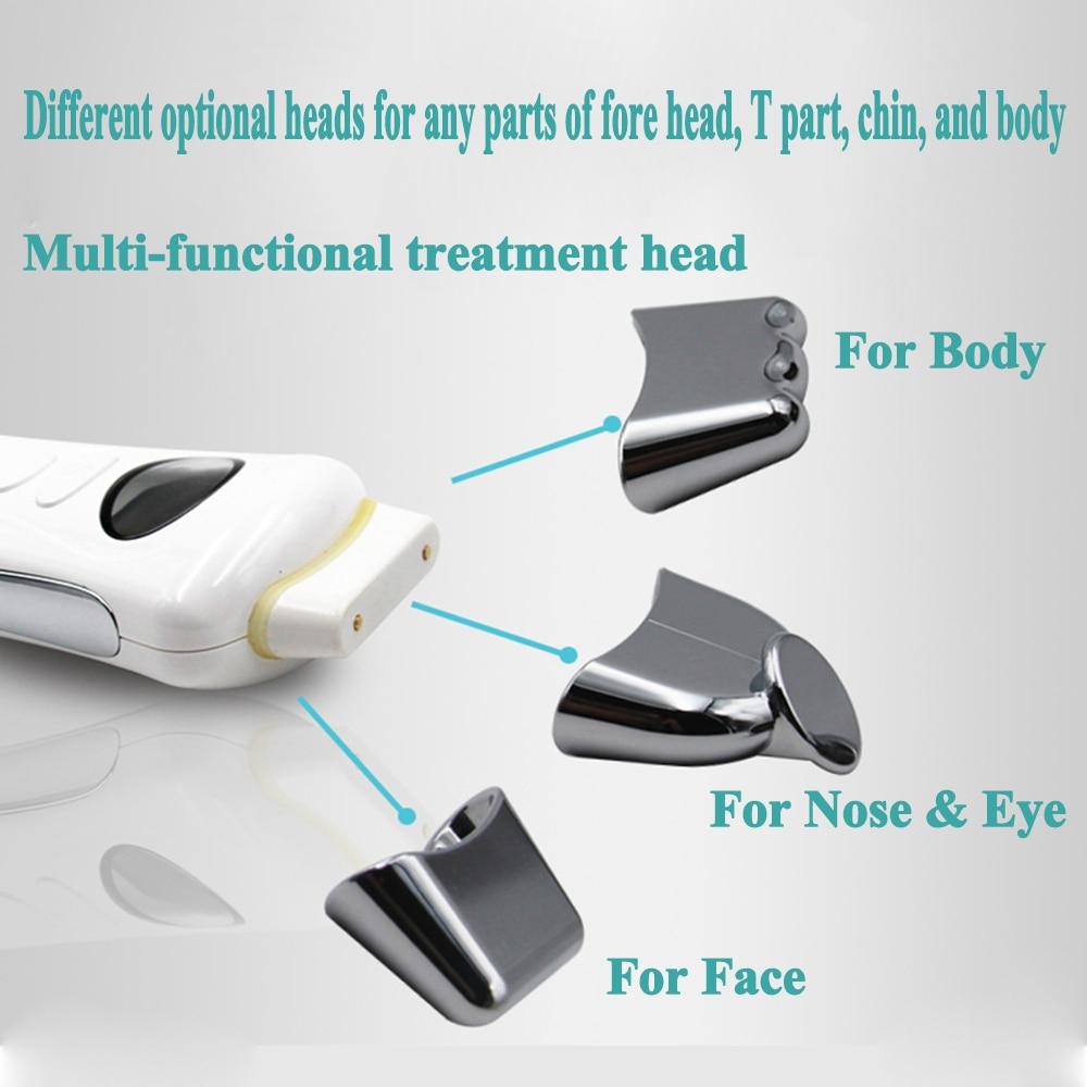 mini micro current ion beauty stimulator galvanic microcurrent spa device with 3 optional heads LCD face lift machine skin care