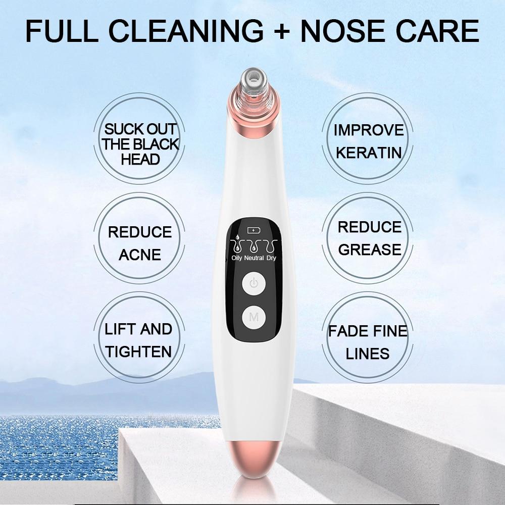 New Arrival Smart WIFI Visual Blackhead Remover Vacuum Suction Pore Cleaner Built-in 20X 5.0MP Camera Acne Removal Cleaning Tool