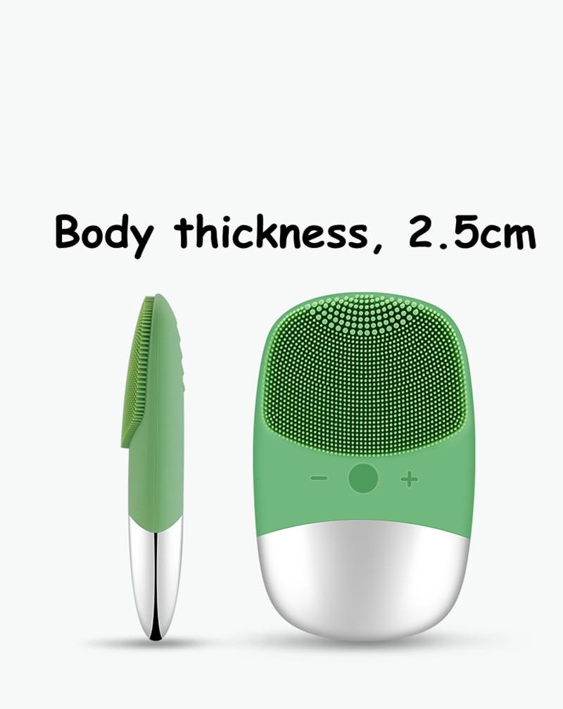 Vibration Foreoing Facial Cleansing Brush Luna Mini 2 Silicone Electric Sonic Cleanser Waterproof Blackhead Remover Face Massage