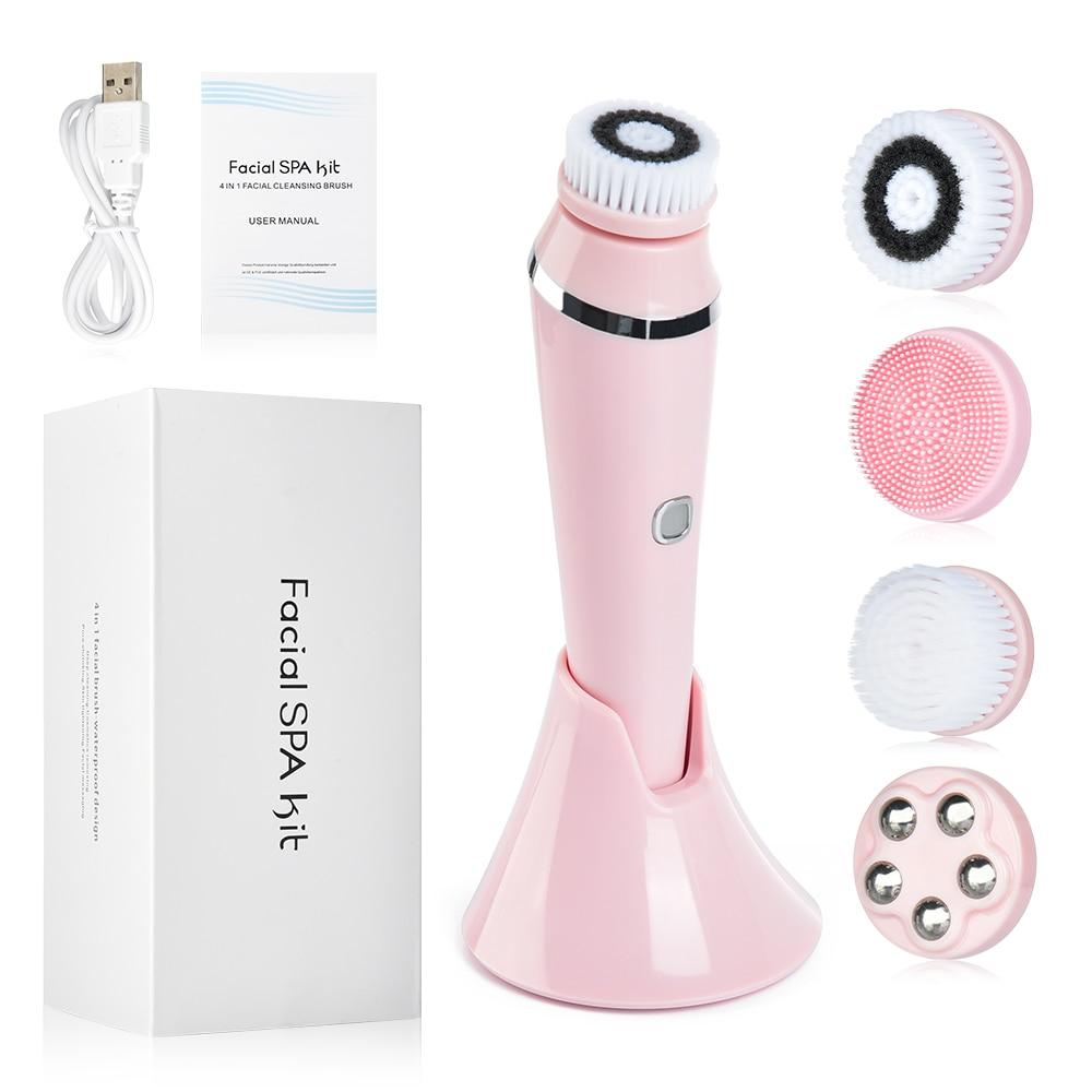 Sonic Facial Cleansing Brush Exfoliator Waterproof Face Scrubber Skin Care Tools Facial Massger For Dropshipping