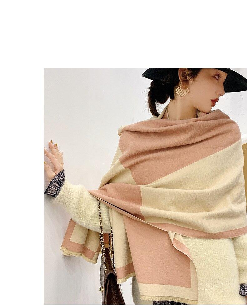 Luxury Cashmere Scarf Winter Women Warm Blanket Shawls Wraps Pashmina Brand Blanket Female Thick Bufanda 2020 New