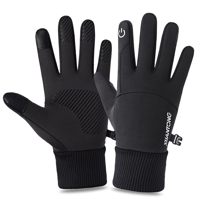 Outdoor Sports Gloves Touch Screen Men Driving Motorcycle Snowboard Gloves Non-slip Ski Gloves Warm Fleece Gloves for Men Women