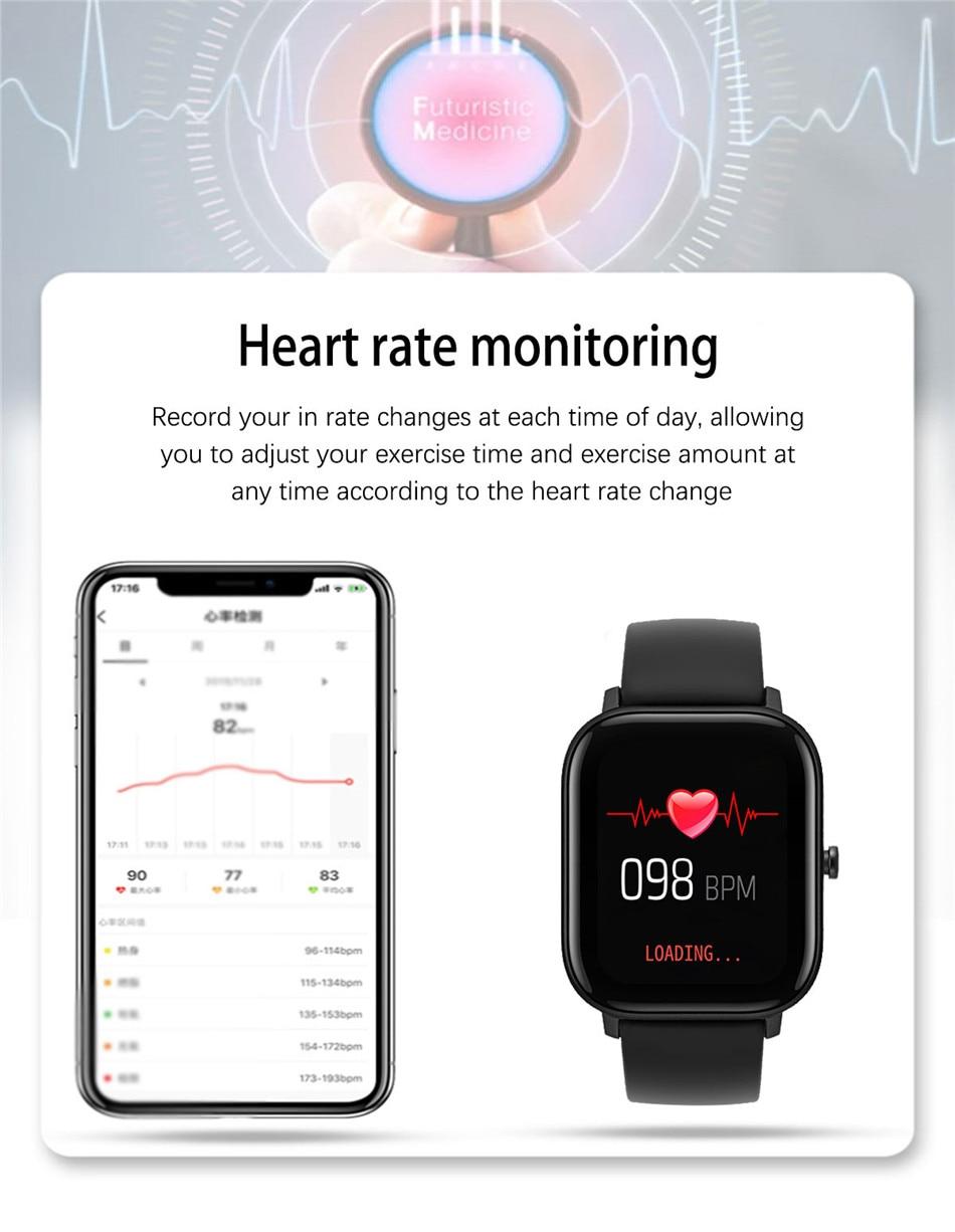 LIGE Fashion Smart Watch Women Sports Fitness Heart Rate Blood Pressure Monitor Multifunctional Lady Watch Waterproof Smartwatch