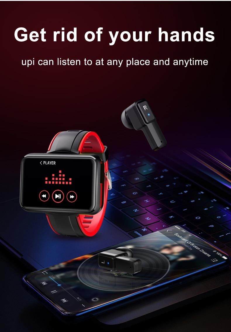 LEMFO Smart Watch Men Bluetooth Headphone 1.4 Inch HD Screen Heart Rate Smartwatch Women Smart Watch 2020 for Android
