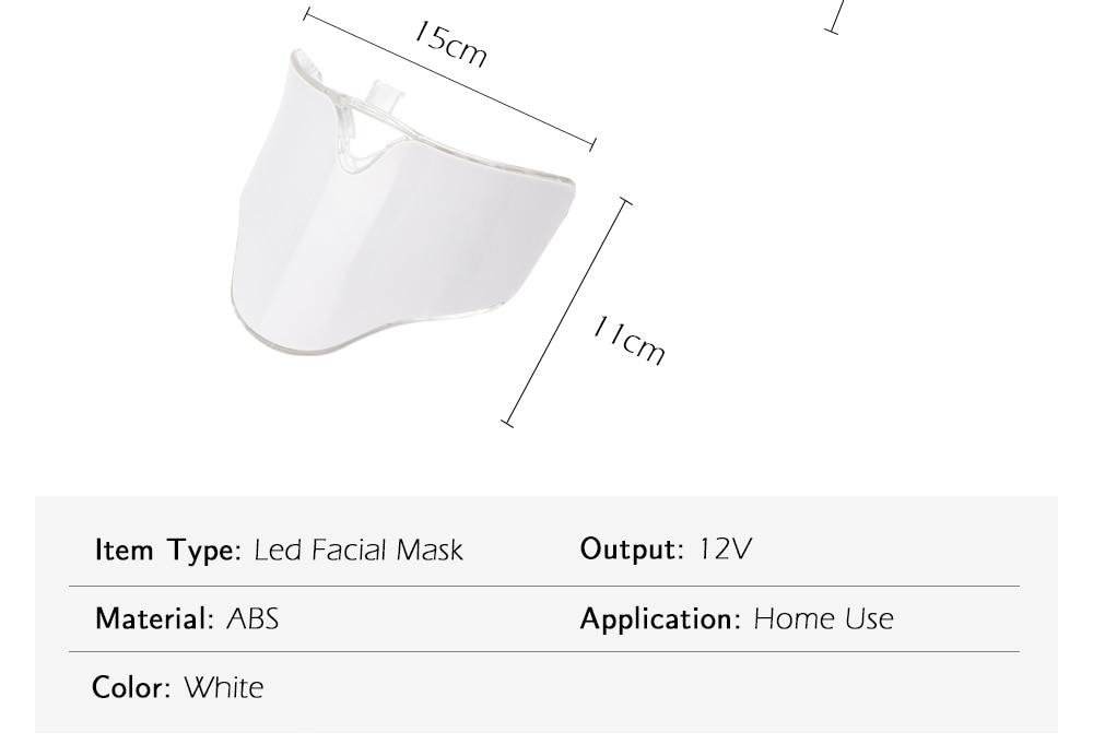 7 Color Led Facial Light Face Mask With Neck Skin Rejuvenation Tighten Acne Anti Wrinkle Beauty Treatment Korean Photon Spa Home